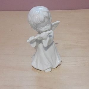 Enesco ceramic figurine Angel playing flute